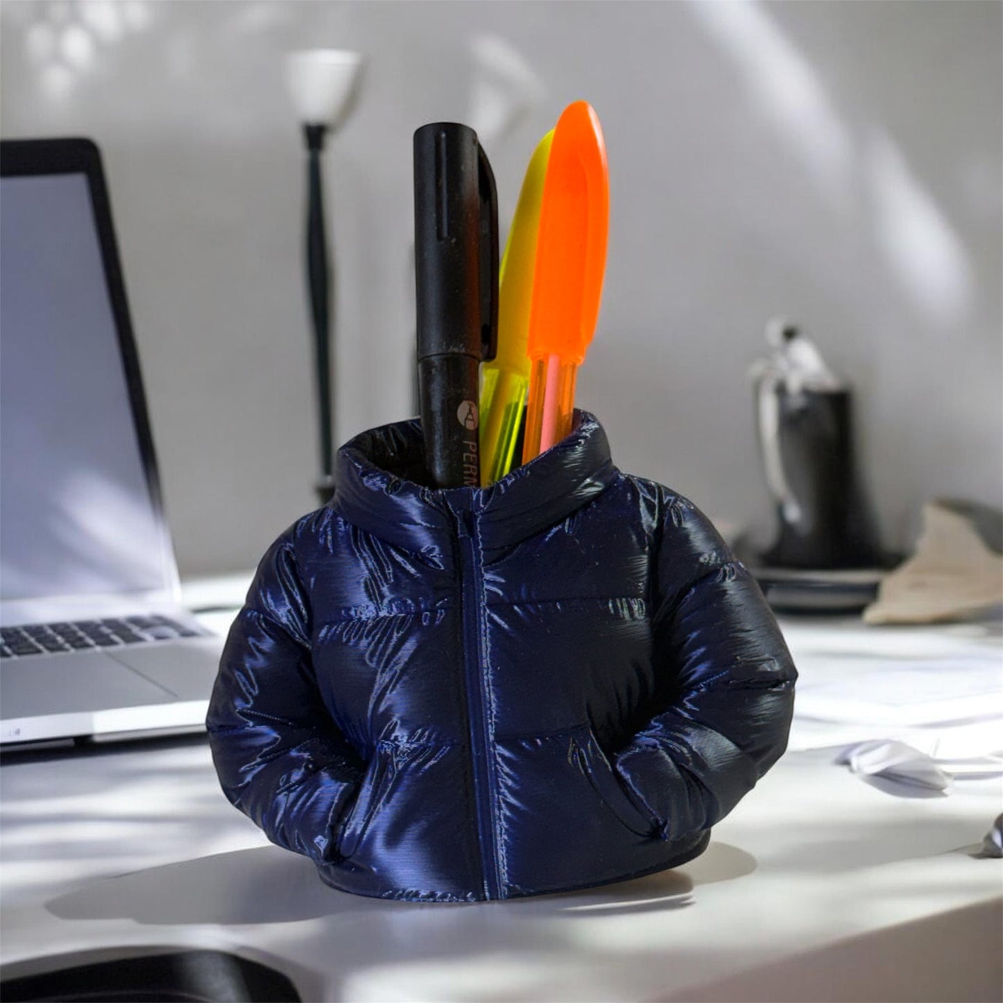 Puffer Jacket Pen Holder