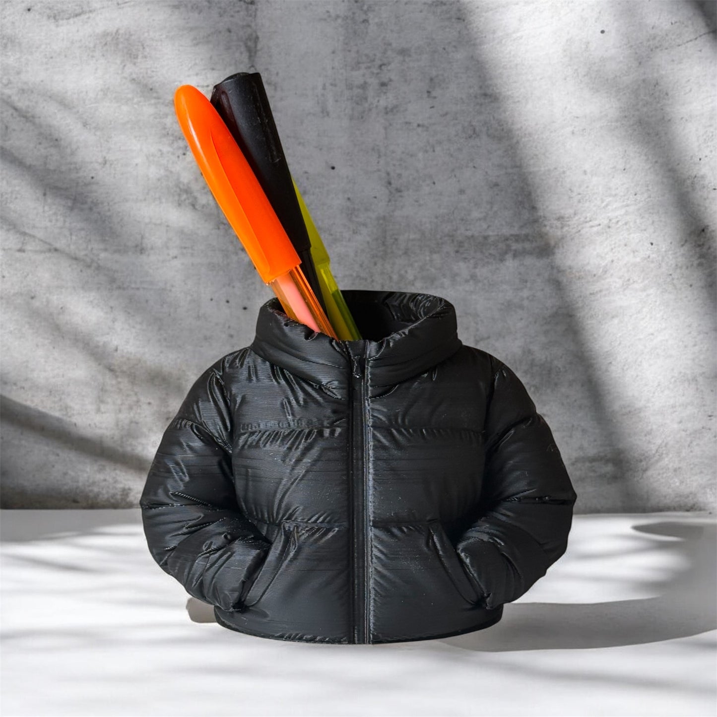Puffer Jacket Pen Holder