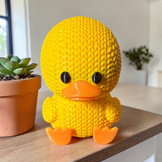 Knitted Duck Action Figure